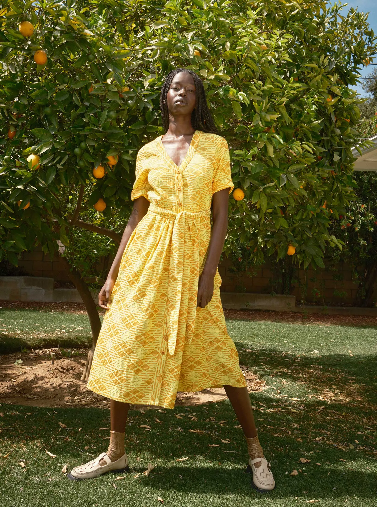 sample sale | leelee dress mimosa | S sold by Ace & Jig