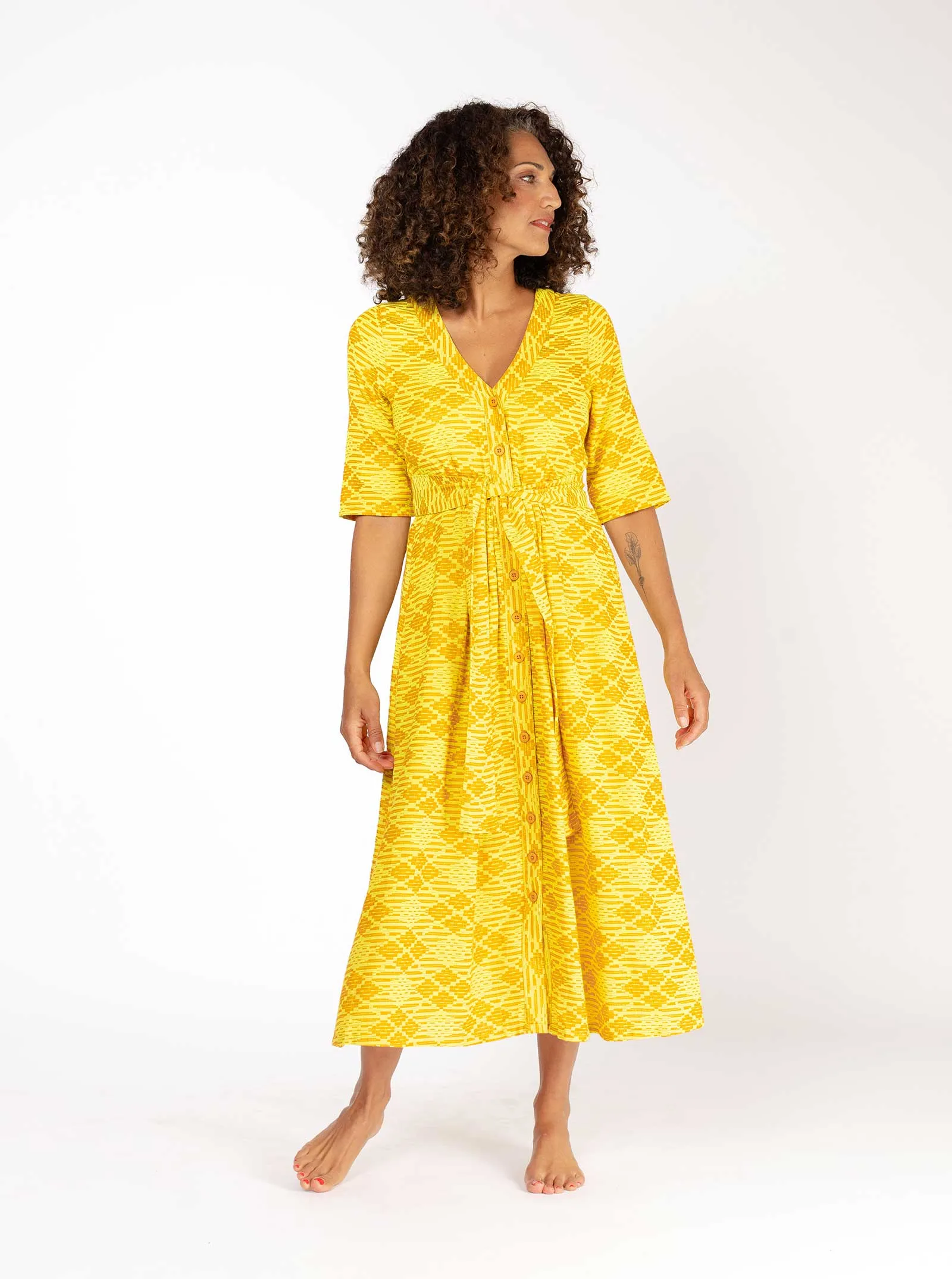 sample sale | leelee dress mimosa | S sold by Ace & Jig product image thumbnail 3