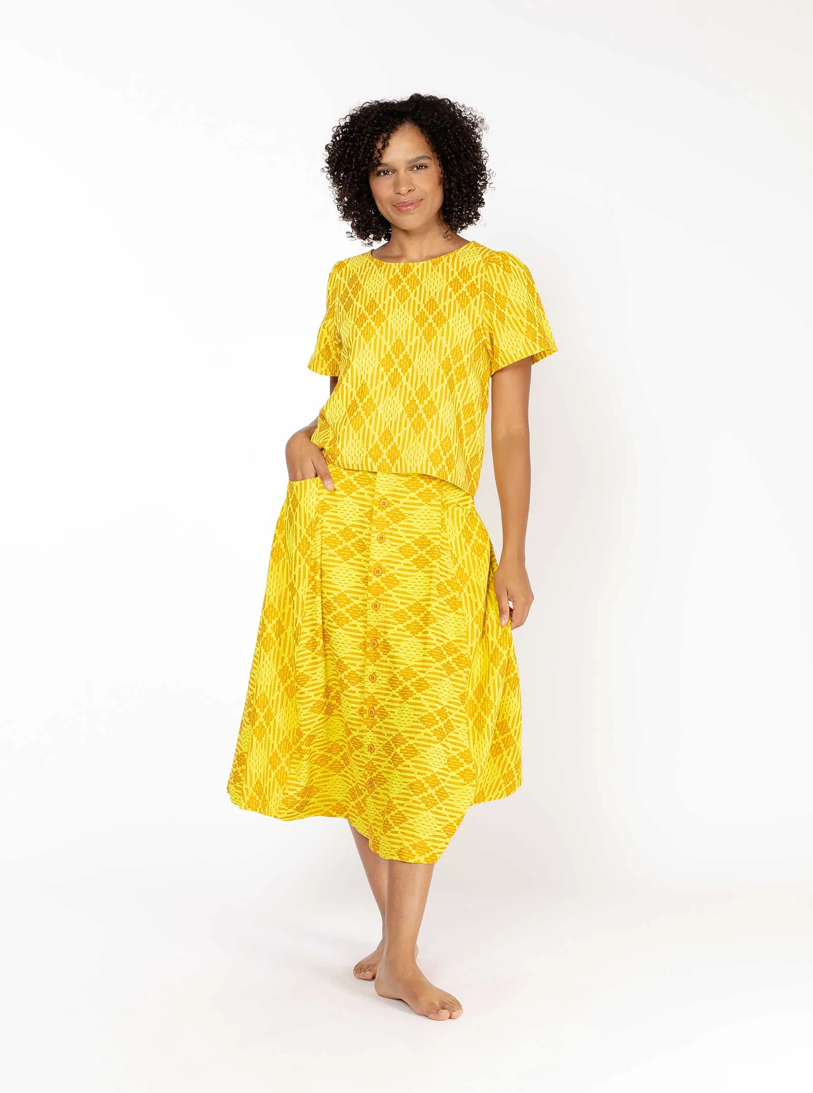 sample sale | louisa top mimosa | XS-3X sold by Ace & Jig product image thumbnail 3