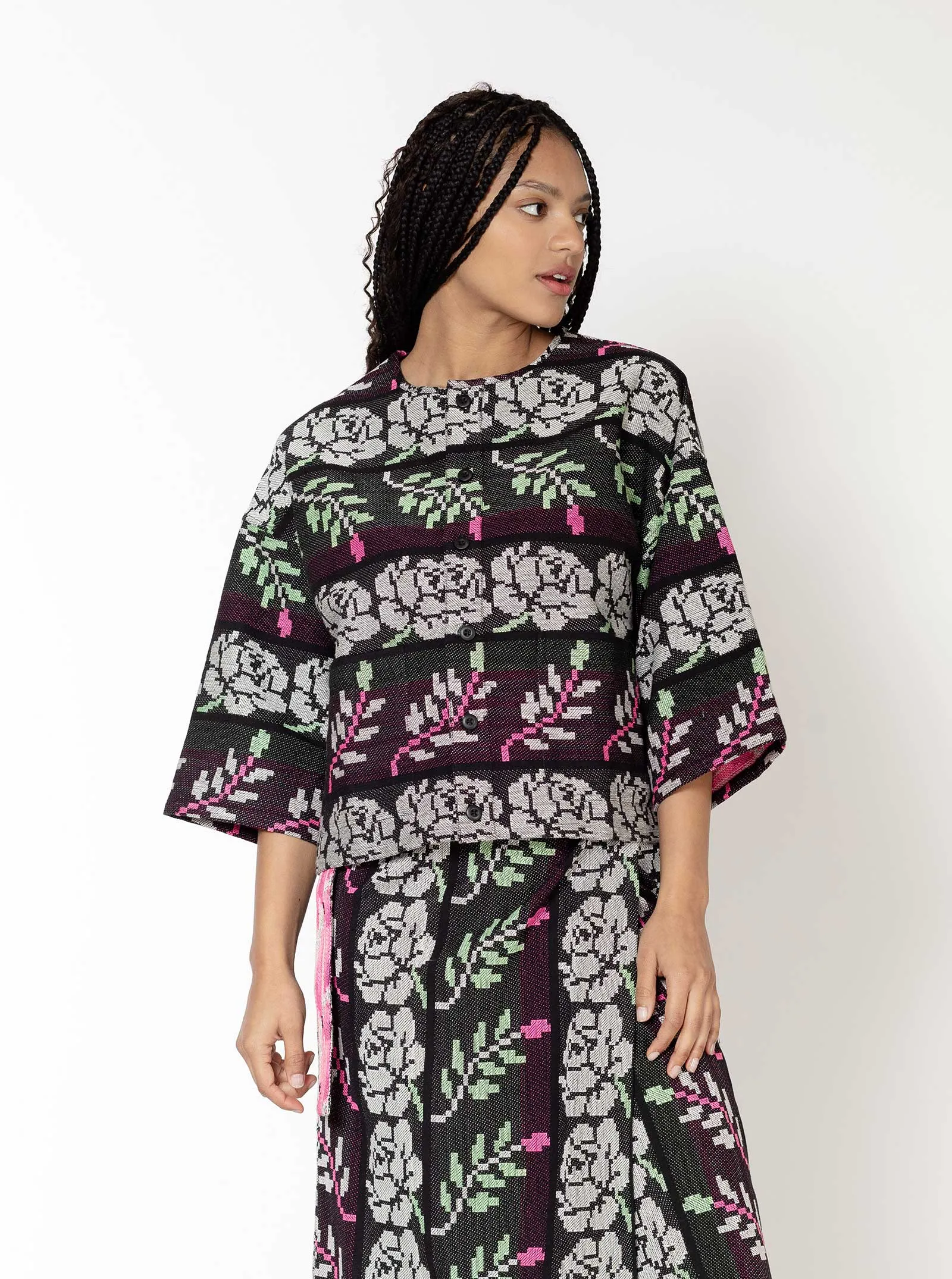 sample sale | amara top needlepoint | XXS sold by Ace & Jig product image thumbnail 2