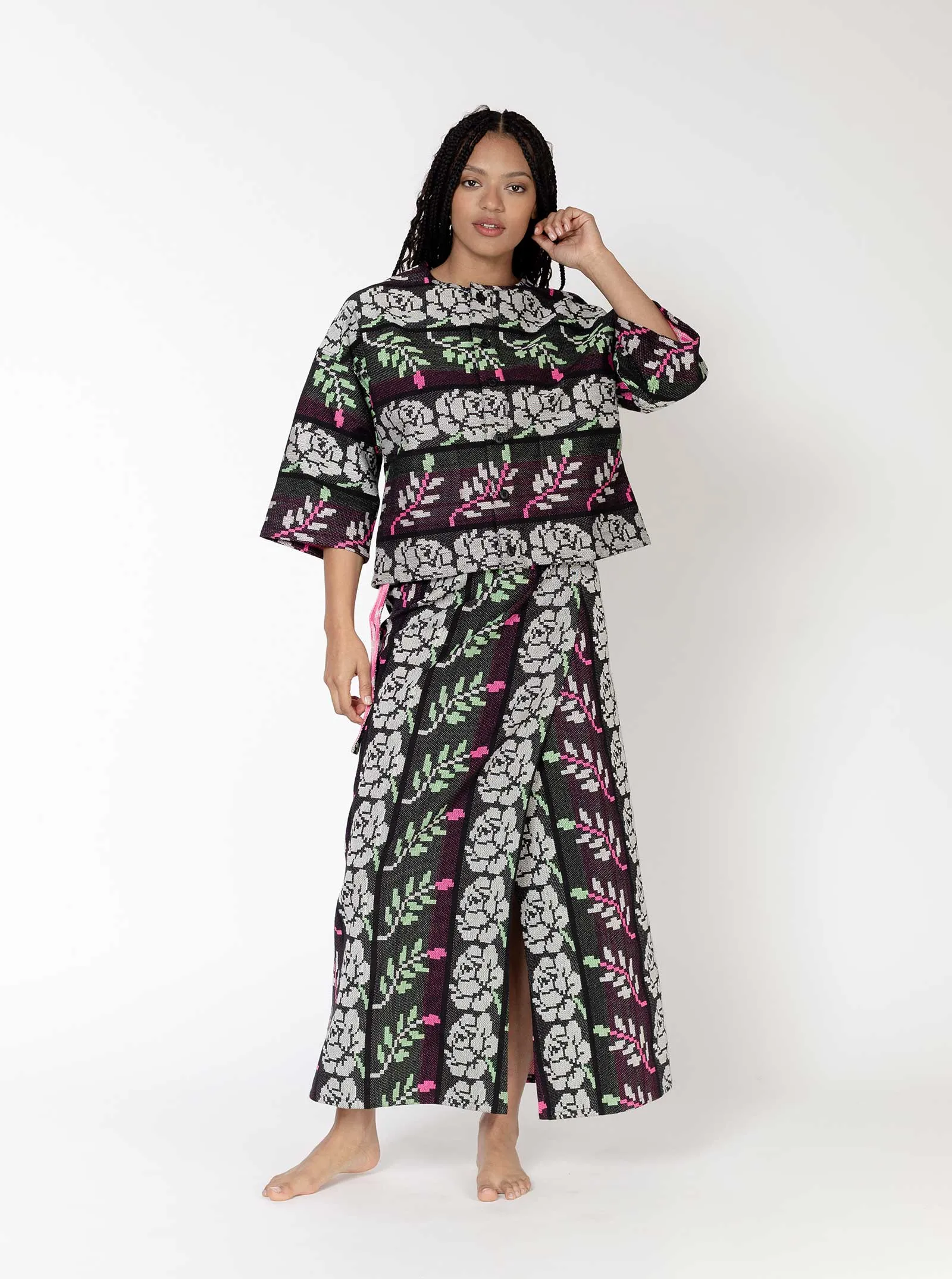 sample sale | amara top needlepoint | XXS sold by Ace & Jig product image thumbnail 3