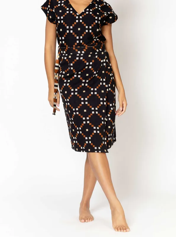 sample sale | reversible wrap skirt evening | XXS-S sold by Ace & Jig