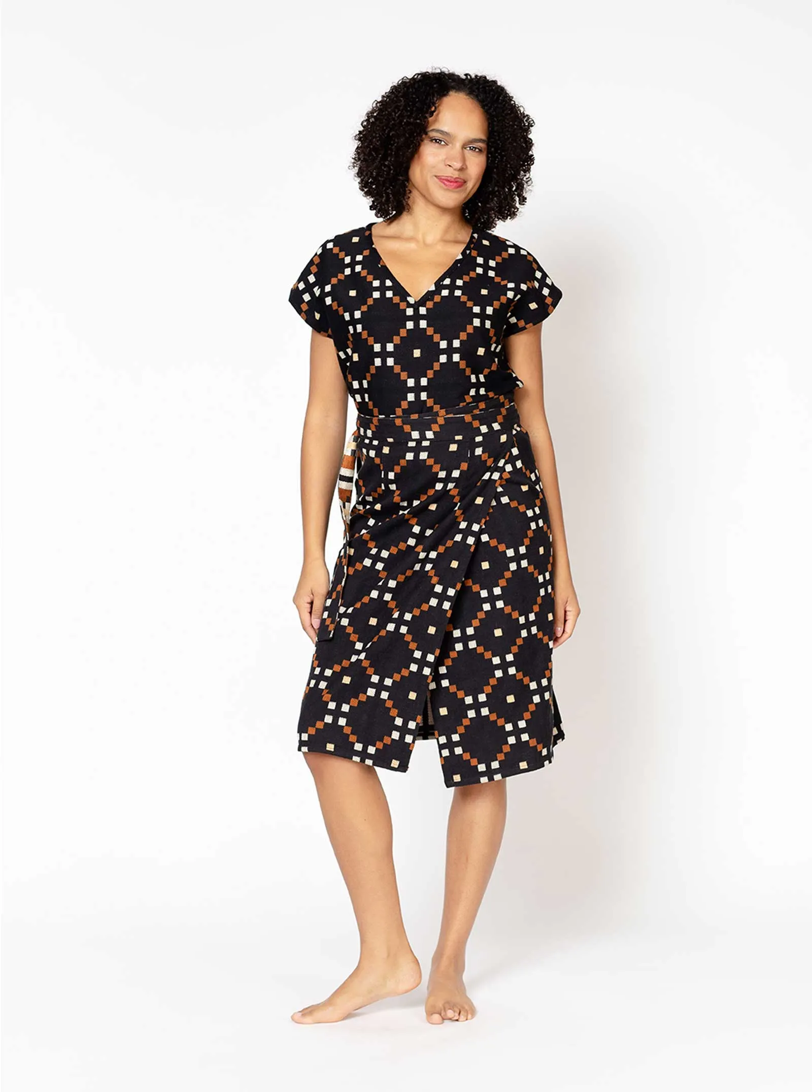 sample sale | reversible wrap skirt evening | XXS-S sold by Ace & Jig product image thumbnail 3