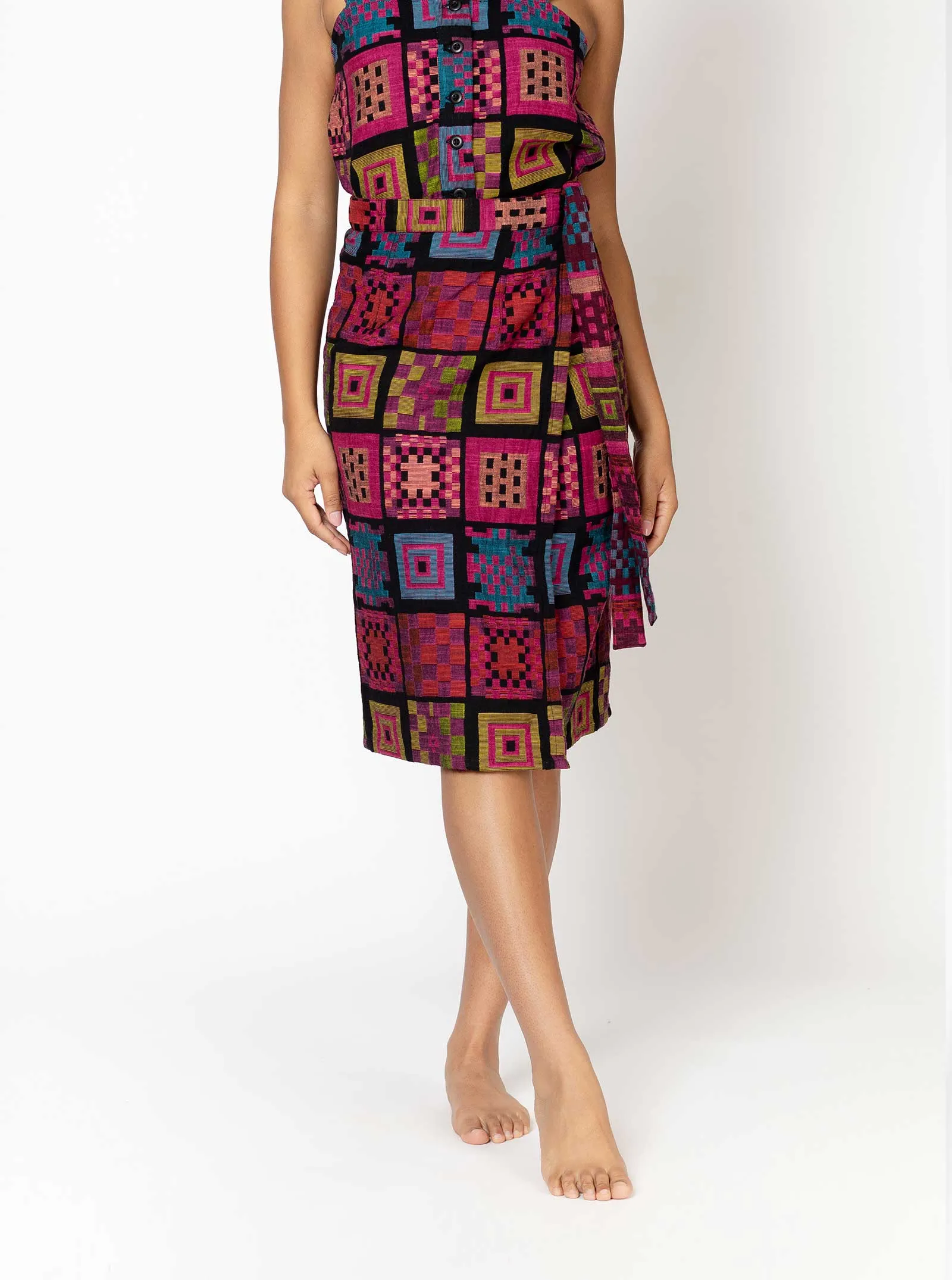 sample sale | reversible wrap skirt craft | XXS & S sold by Ace & Jig product image thumbnail 2