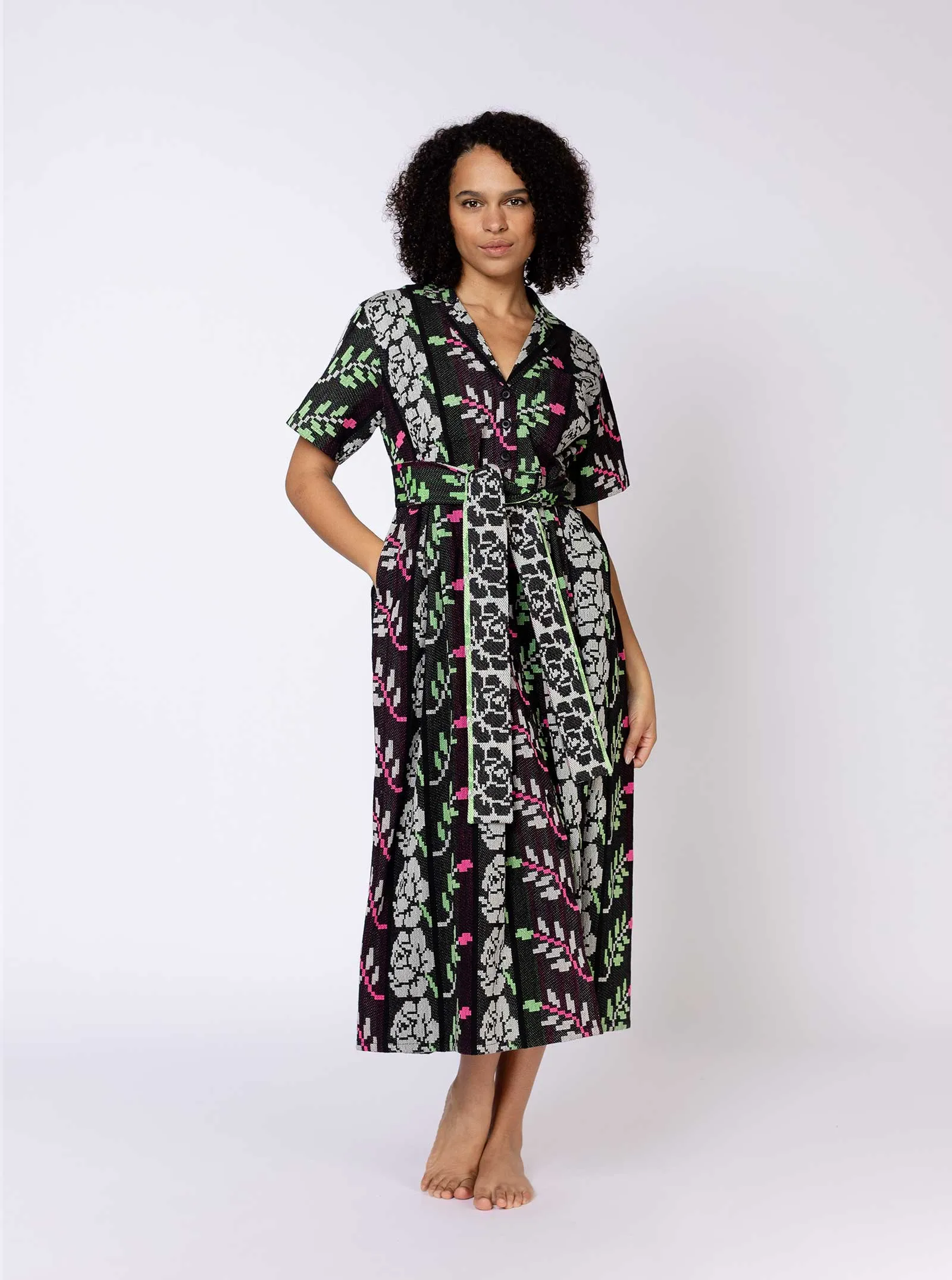 sample sale | sabine dress needlepoint | XXS sold by Ace & Jig product image thumbnail 4