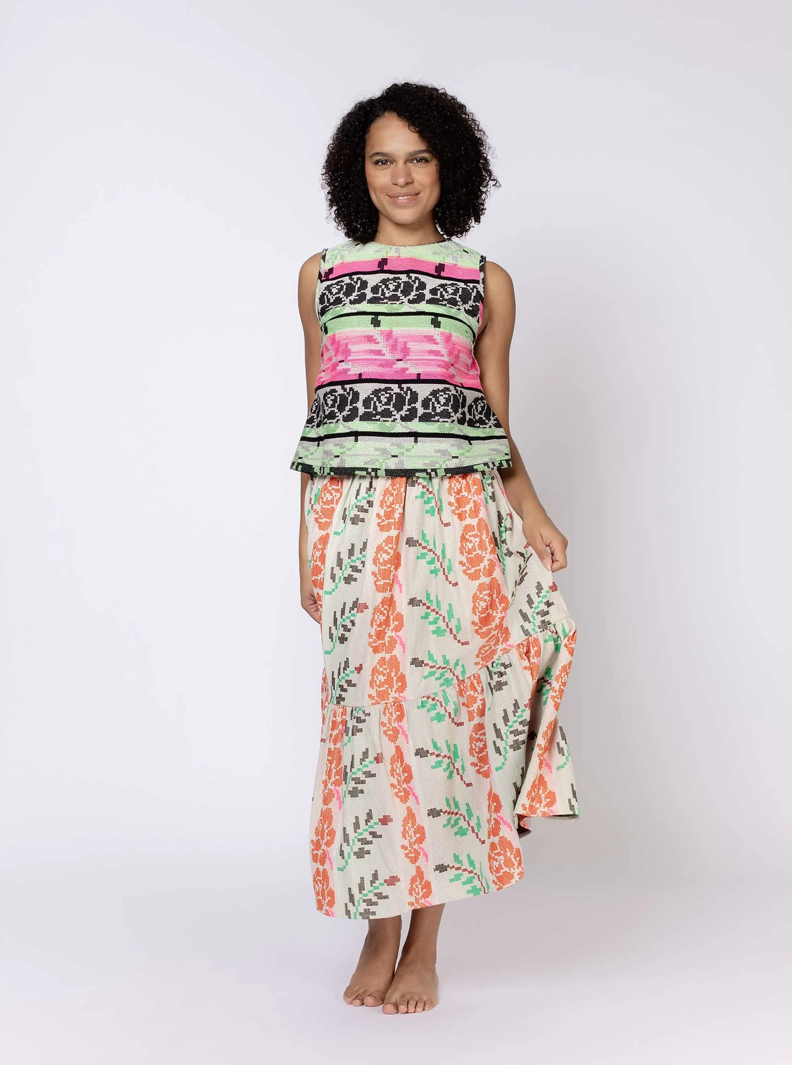 sample sale | nola top needlepoint | XXS & 4X sold by Ace & Jig product image thumbnail 2