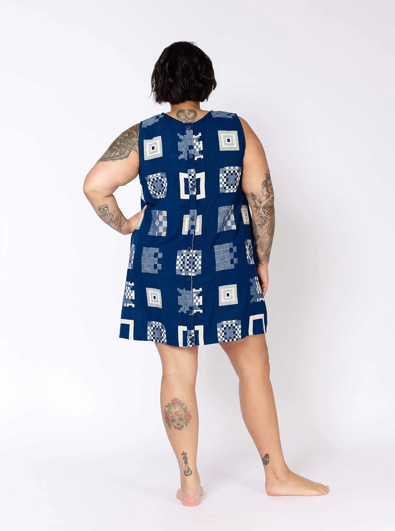 sample sale | kaia dress mediterranean | XXS sold by Ace & Jig product image thumbnail 4