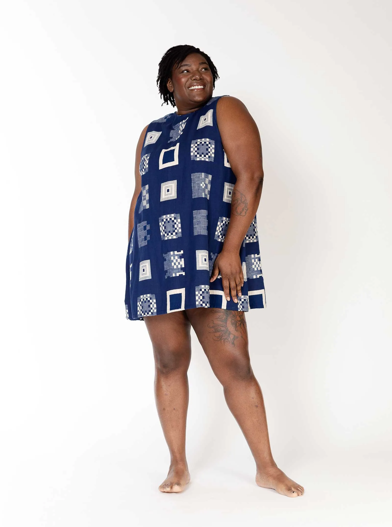 sample sale | kaia dress mediterranean | XXS sold by Ace & Jig product image thumbnail 5