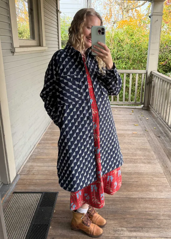 quilted overcoat | winter 25 | dungaree sold by Ace & Jig