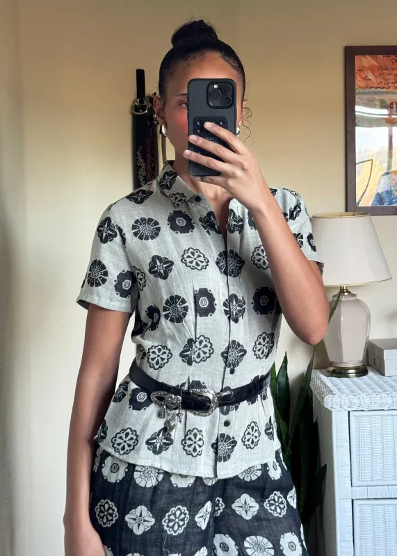 allie top | holiday 25 | gold bauble sold by Ace & Jig