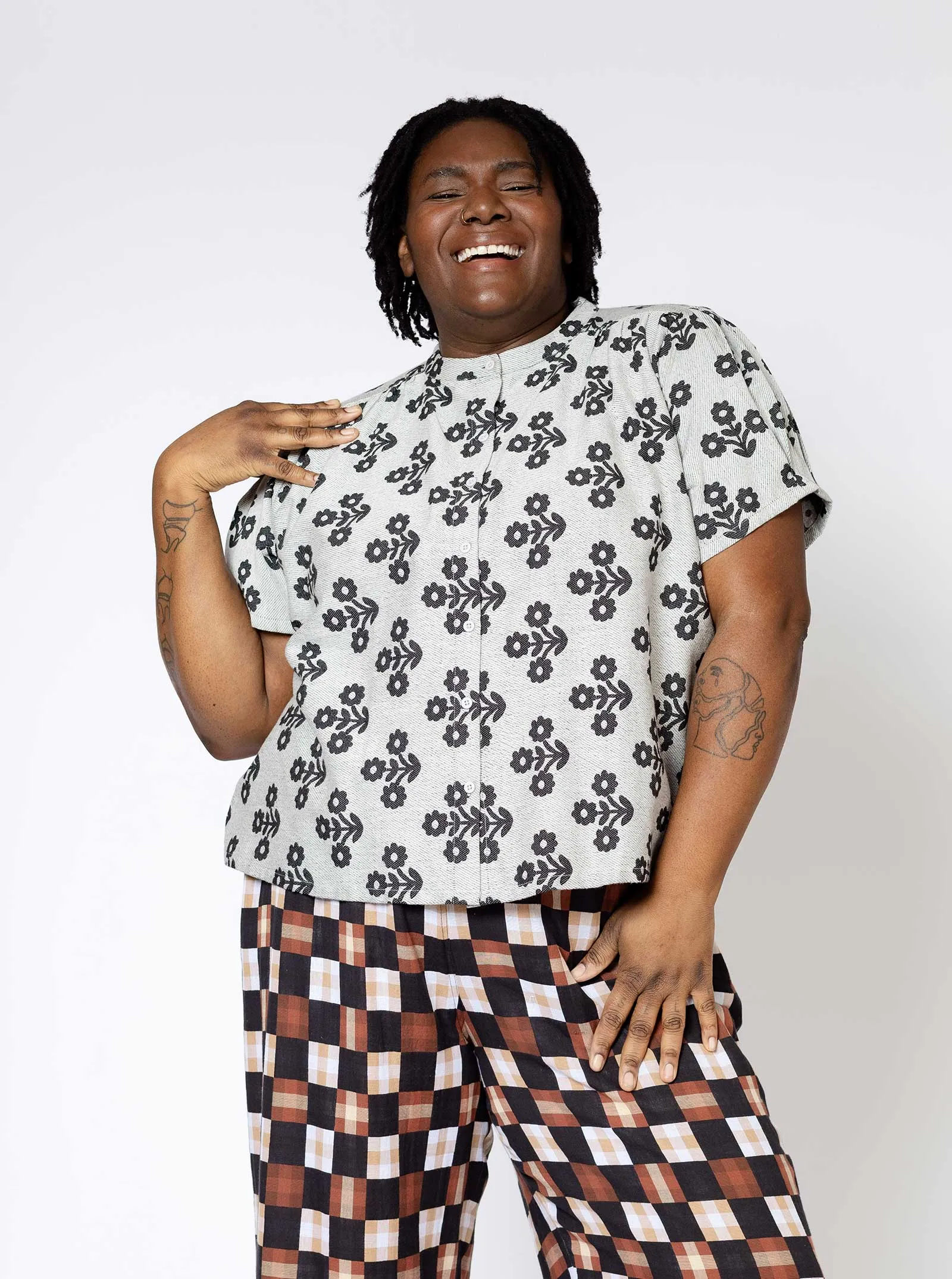 sample sale | gina blouse seedpearl | 2X & 4X sold by Ace & Jig product image thumbnail 3