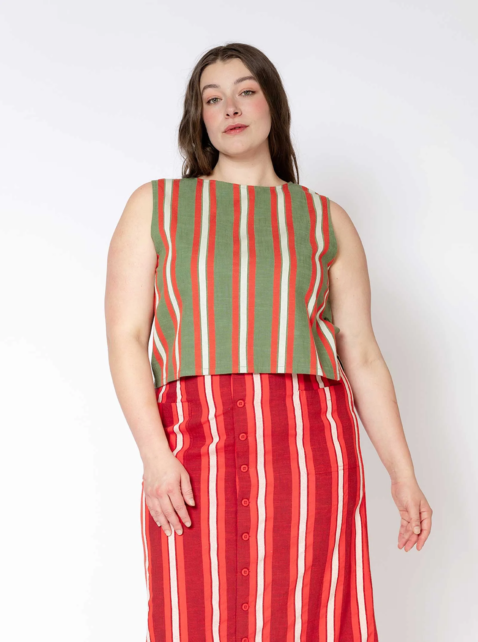 sample sale | skipper tee fennel | XXS & 2X sold by Ace & Jig