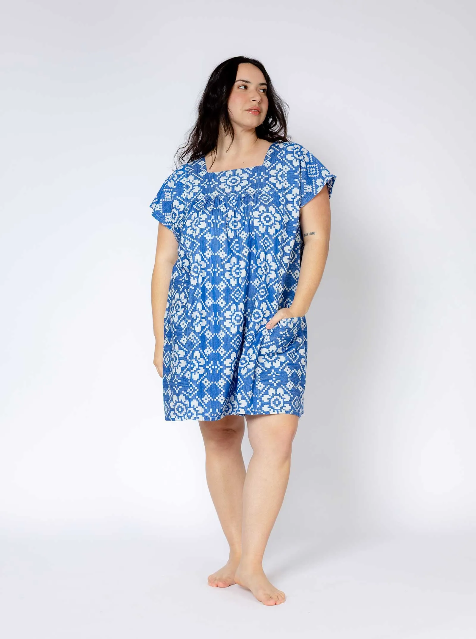 sample sale | sophie dress blue pastime | XXS & S sold by Ace & Jig