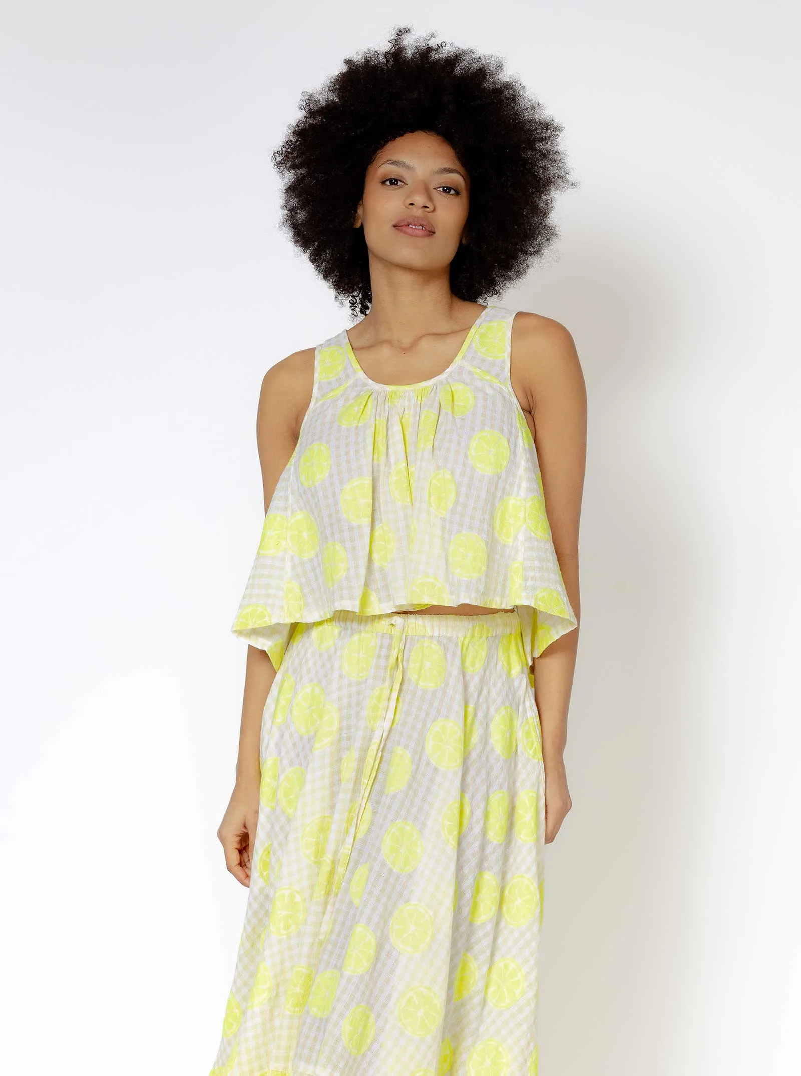 sample sale | pearl tank lemonade | XS & 3X sold by Ace & Jig product image thumbnail 2