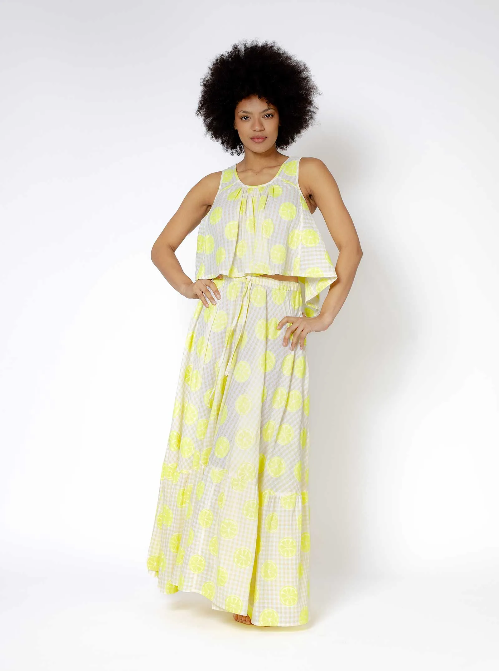 sample sale | pearl tank lemonade | XS & 3X sold by Ace & Jig product image thumbnail 3