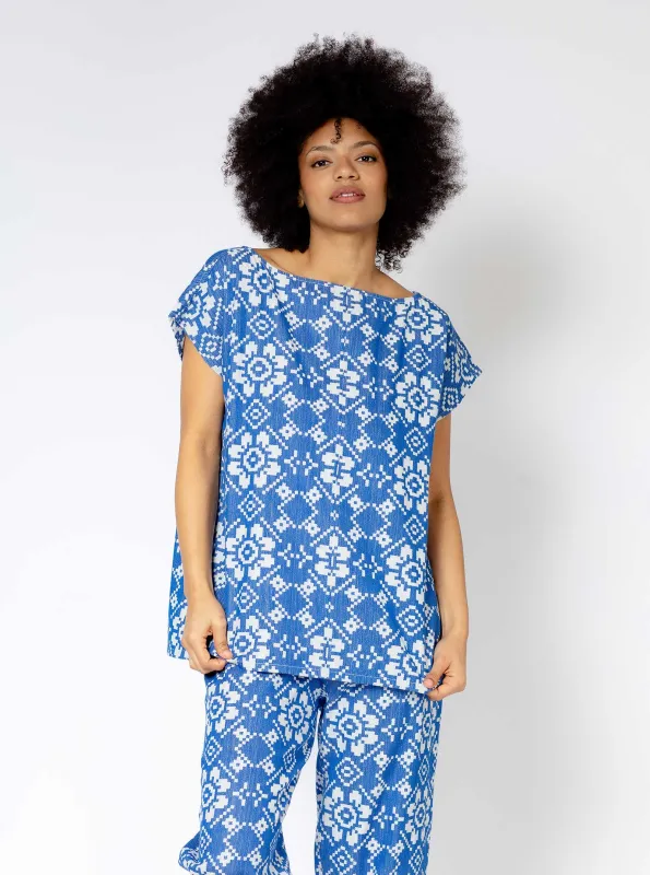 sample sale | city tee blue pastime | XXS-S made by Ace & Jig