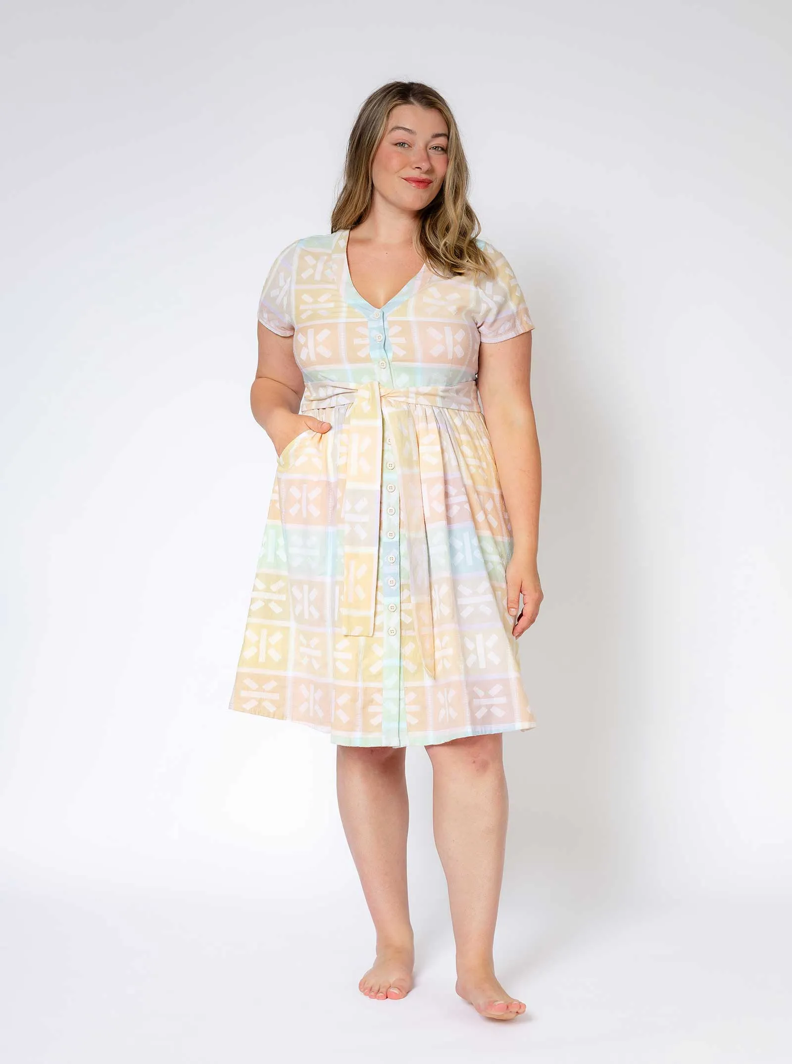 sample sale | miranda dress meringue | XS-3X sold by Ace & Jig product image thumbnail 3