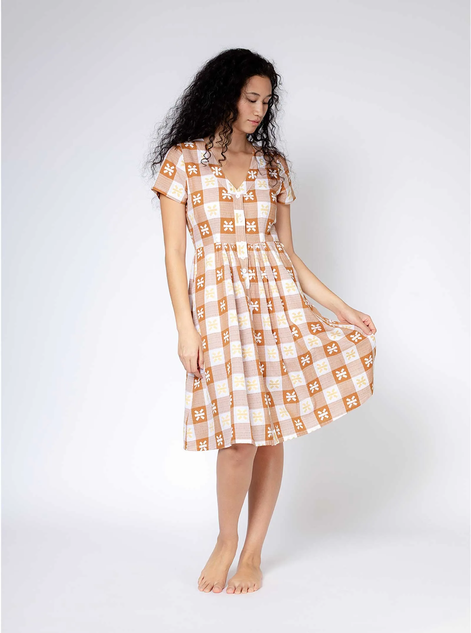 sample sale | miranda dress tanlines | XXS-3X sold by Ace & Jig product image thumbnail 4