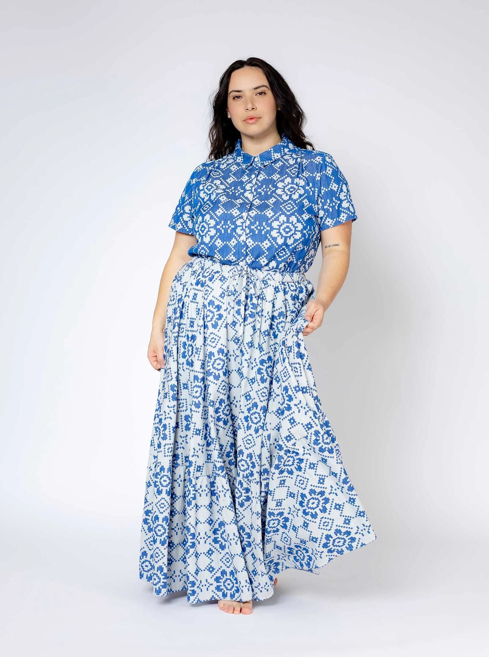 sample sale | friday skirt pastime | XS-1X sold by Ace & Jig product image thumbnail 2