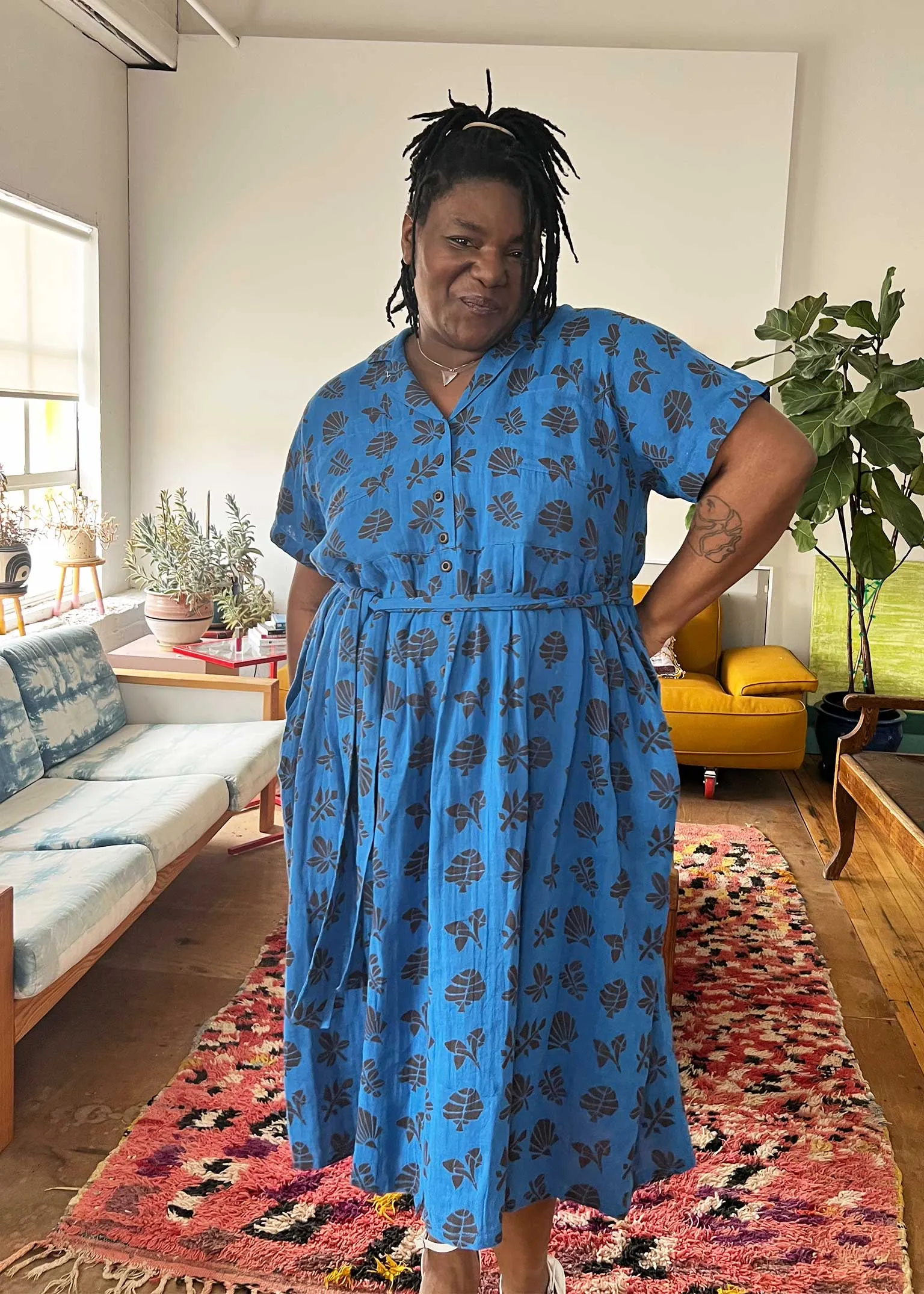 sabine dress | spring 26 | azure sold by Ace & Jig product image thumbnail 2