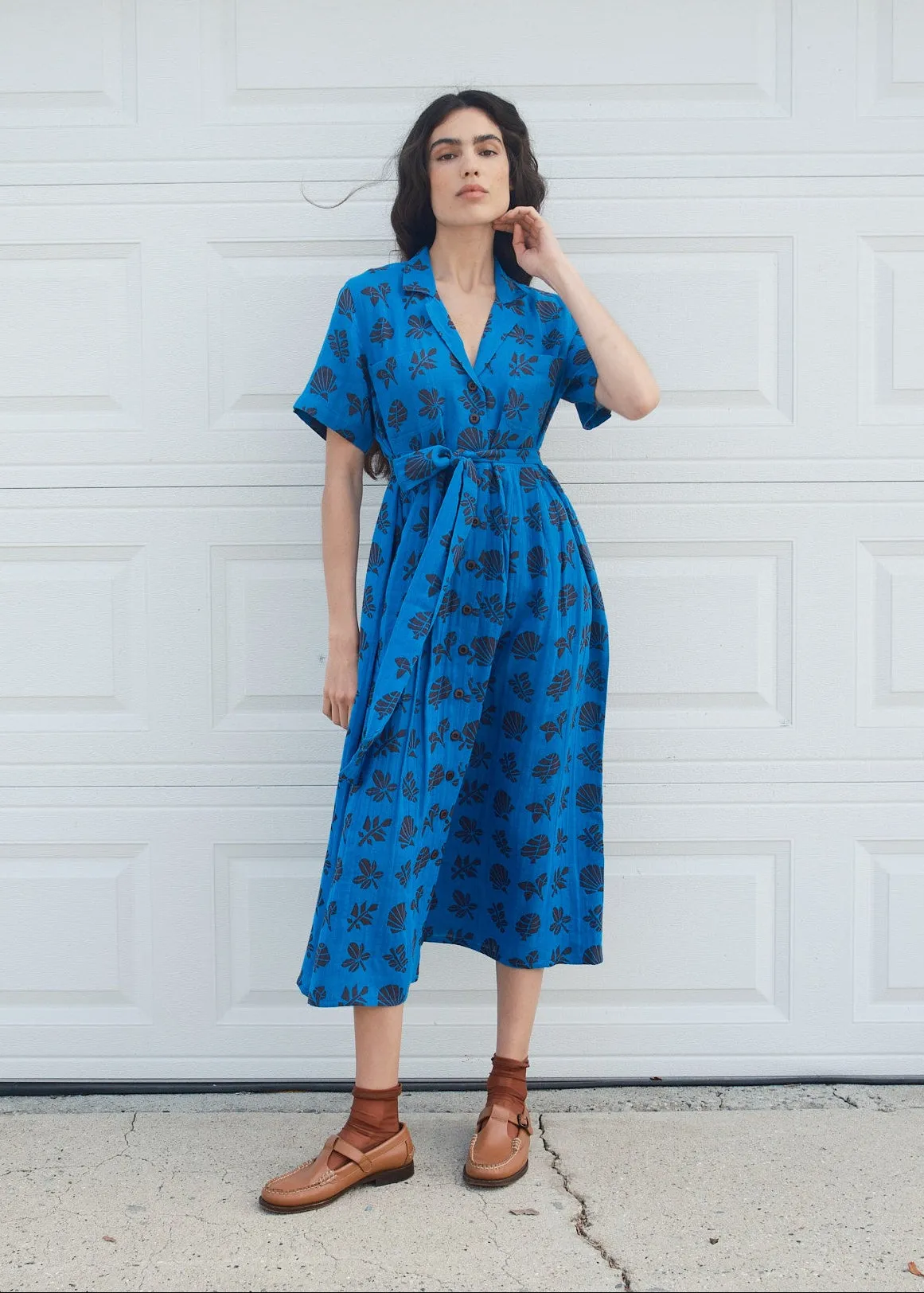 sabine dress | spring 26 | azure sold by Ace & Jig product image thumbnail 4