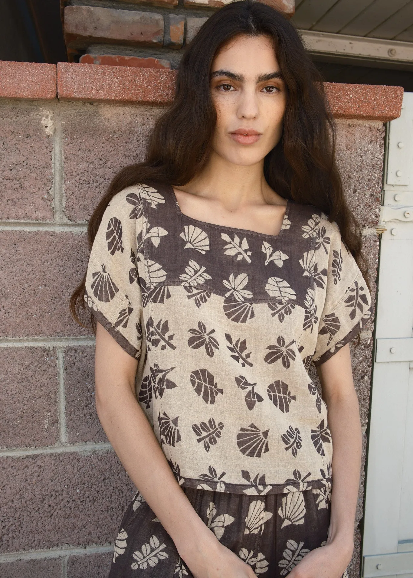 prudence top | spring 26 | botanical sold by Ace & Jig product image thumbnail 2