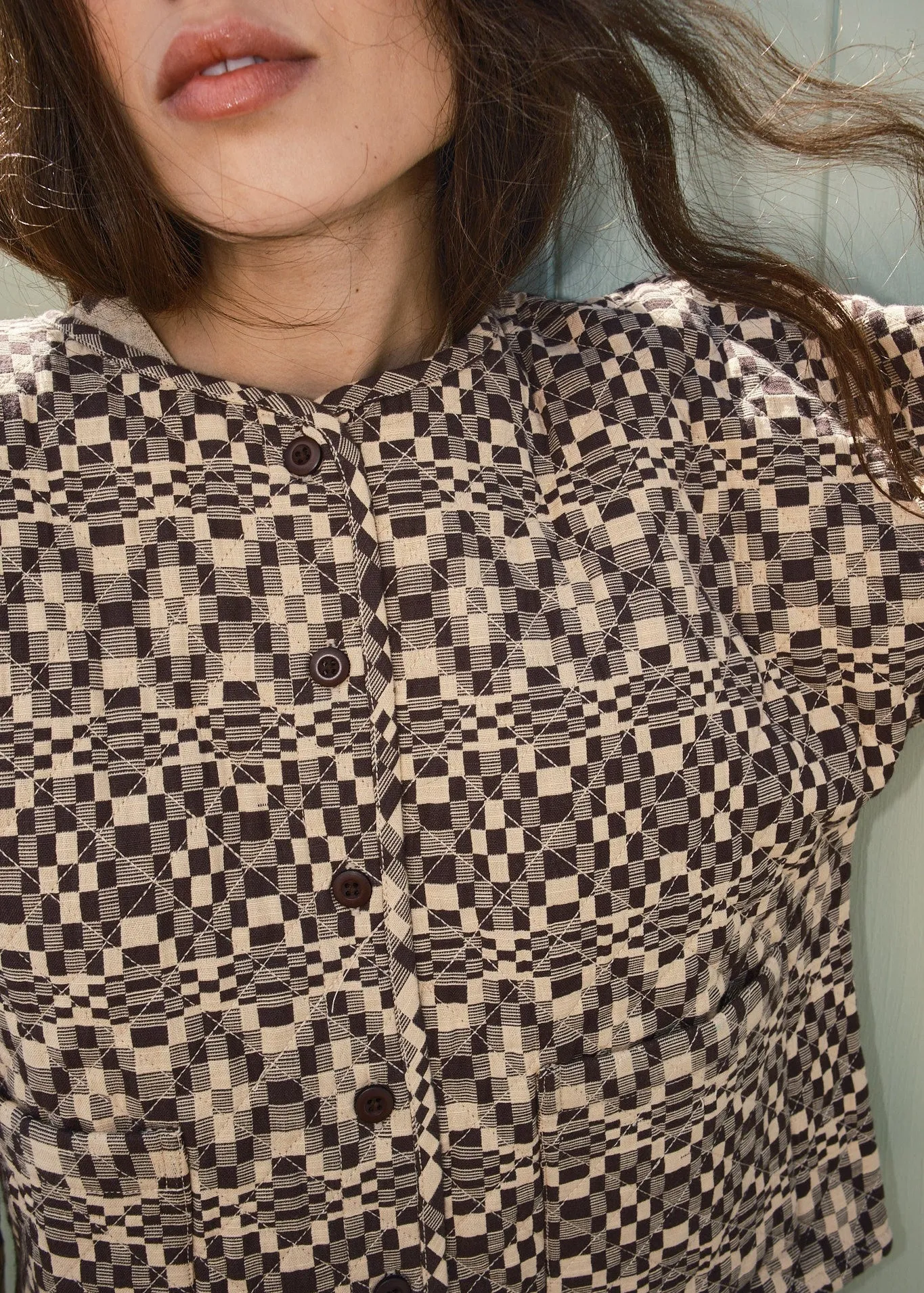 quilted amara cardi | spring 26 | yesterday sold by Ace & Jig product image thumbnail 3