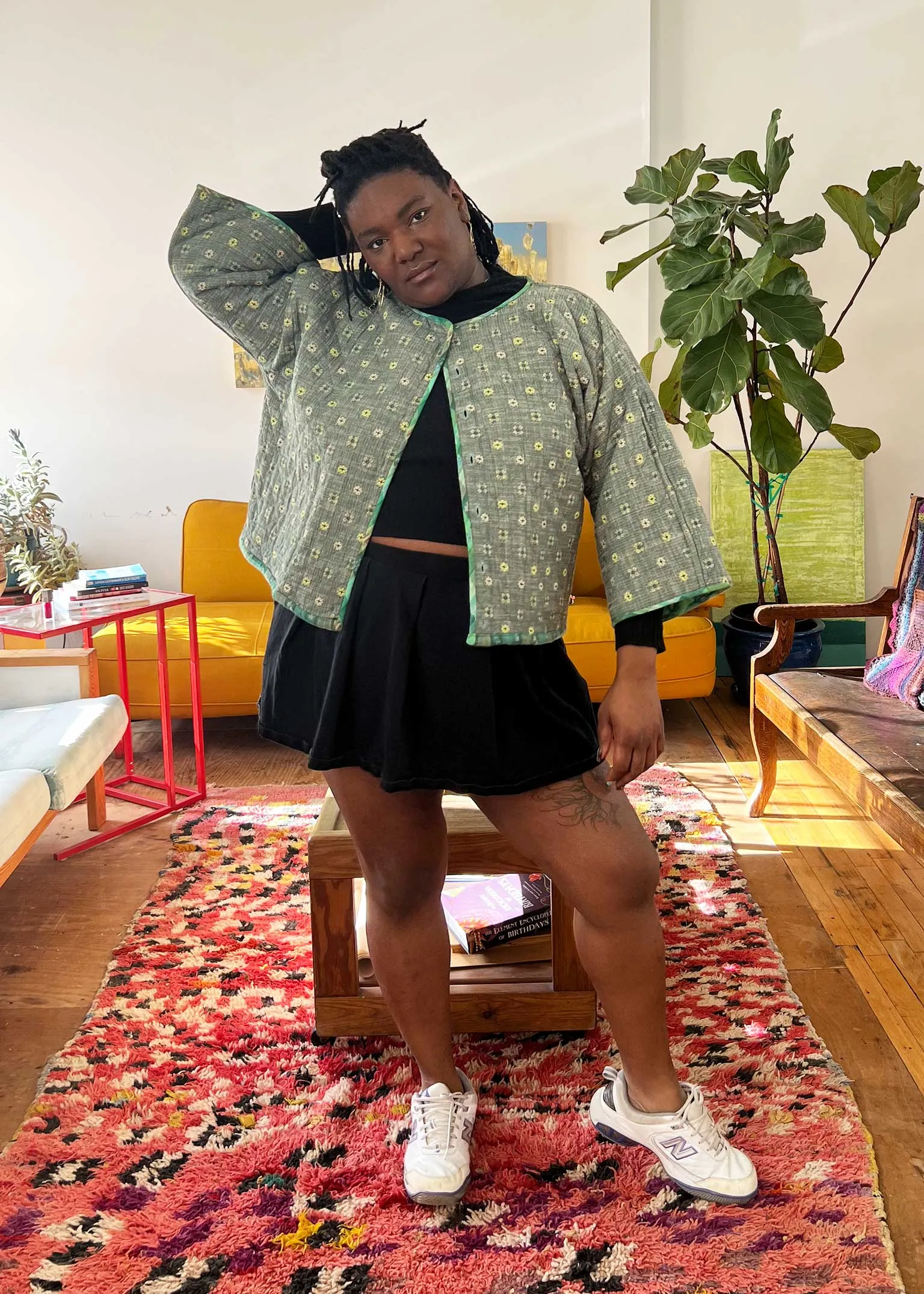 quilted amara cardi | spring 26 | garden sold by Ace & Jig product image thumbnail 2