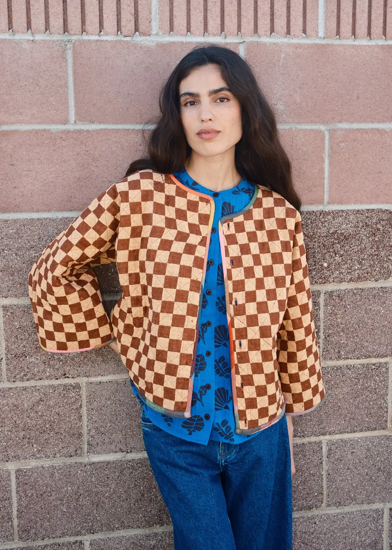 quilted amara cardi | spring 26 | glossary sold by Ace & Jig product image thumbnail 2