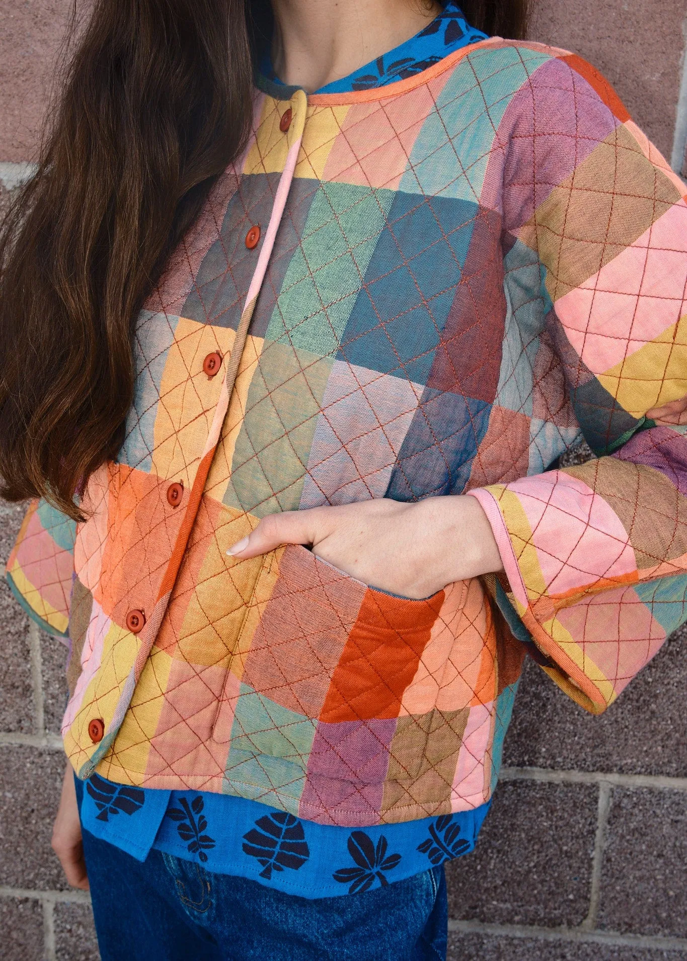 quilted amara cardi | spring 26 | glossary sold by Ace & Jig product image thumbnail 4