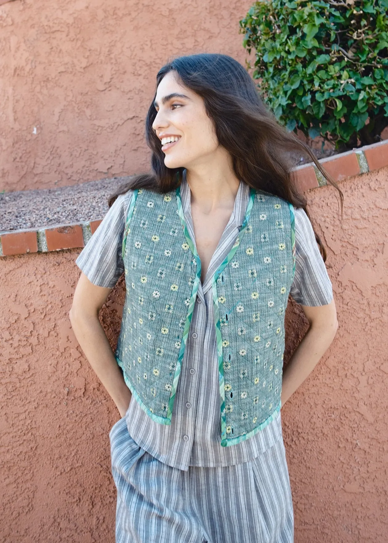quilted vest | spring 26 | garden sold by Ace & Jig product image thumbnail 2