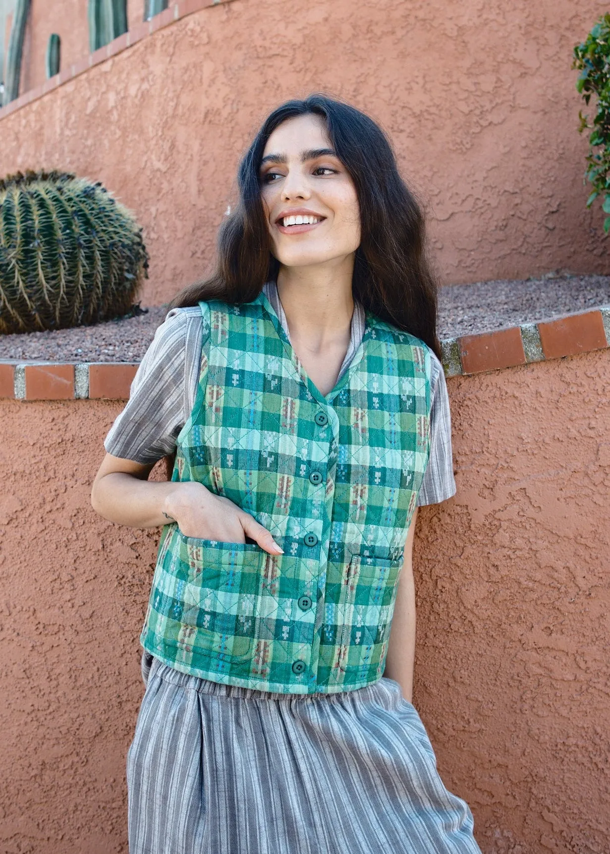 quilted vest | spring 26 | garden sold by Ace & Jig