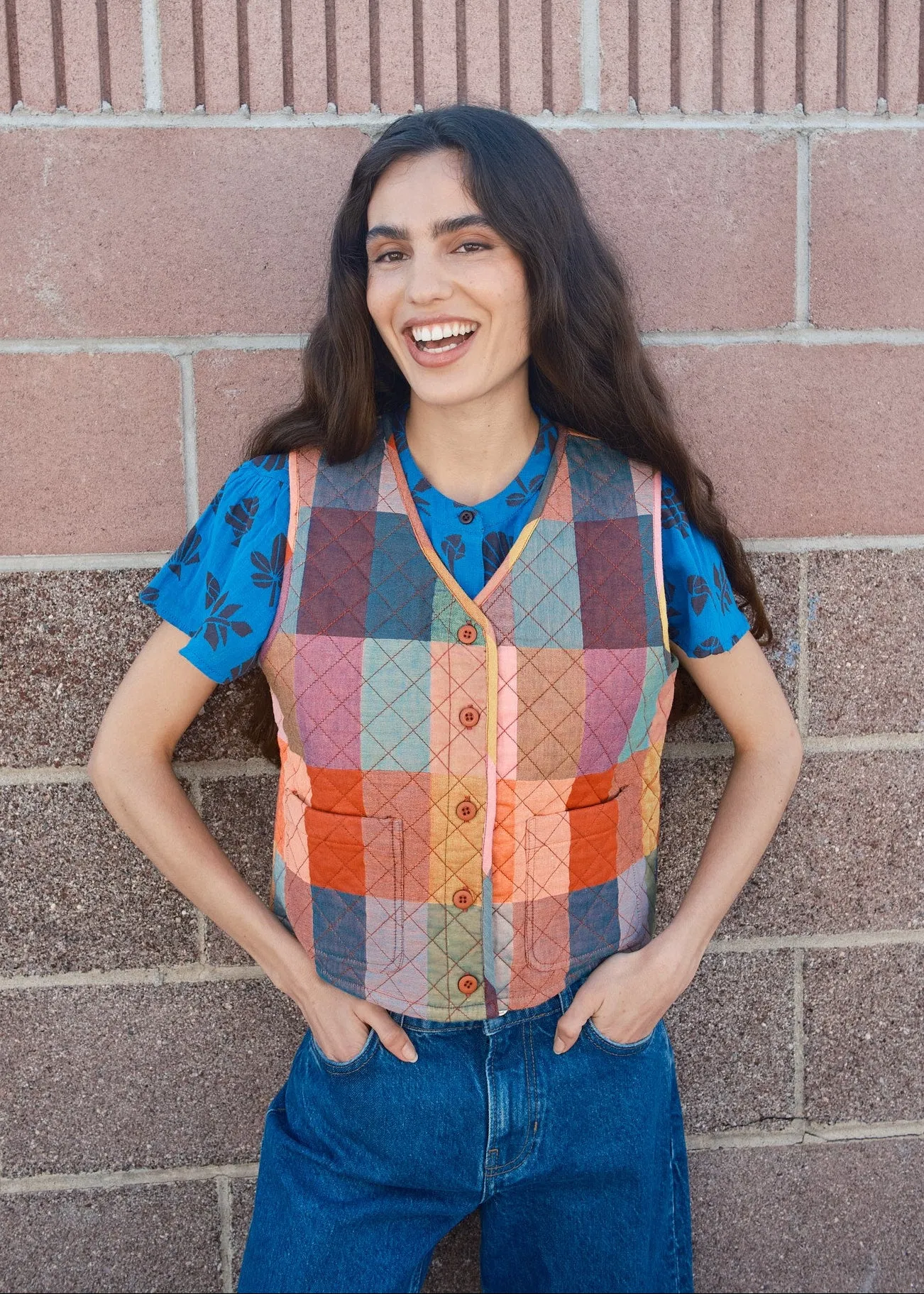 quilted vest | spring 26 | glossary sold by Ace & Jig product image thumbnail 3