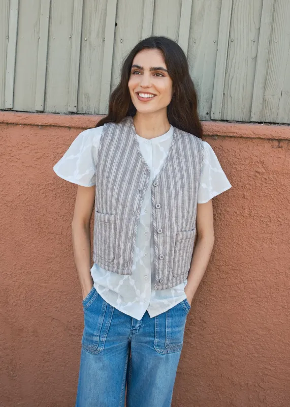 quilted vest | spring 26 | scribble made by Ace & Jig