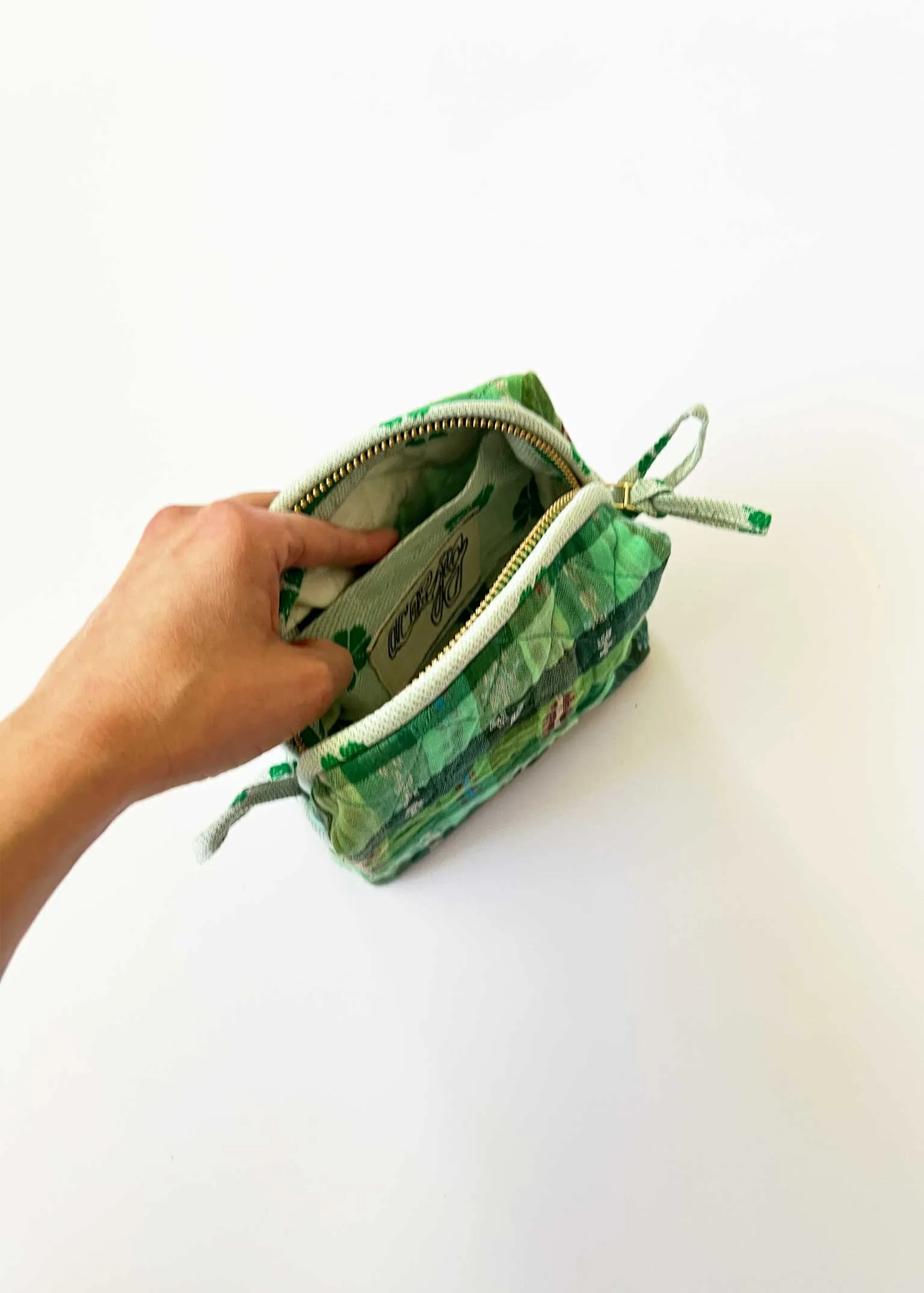 quilted small pouch | spring 26 | garden sold by Ace & Jig product image thumbnail 3