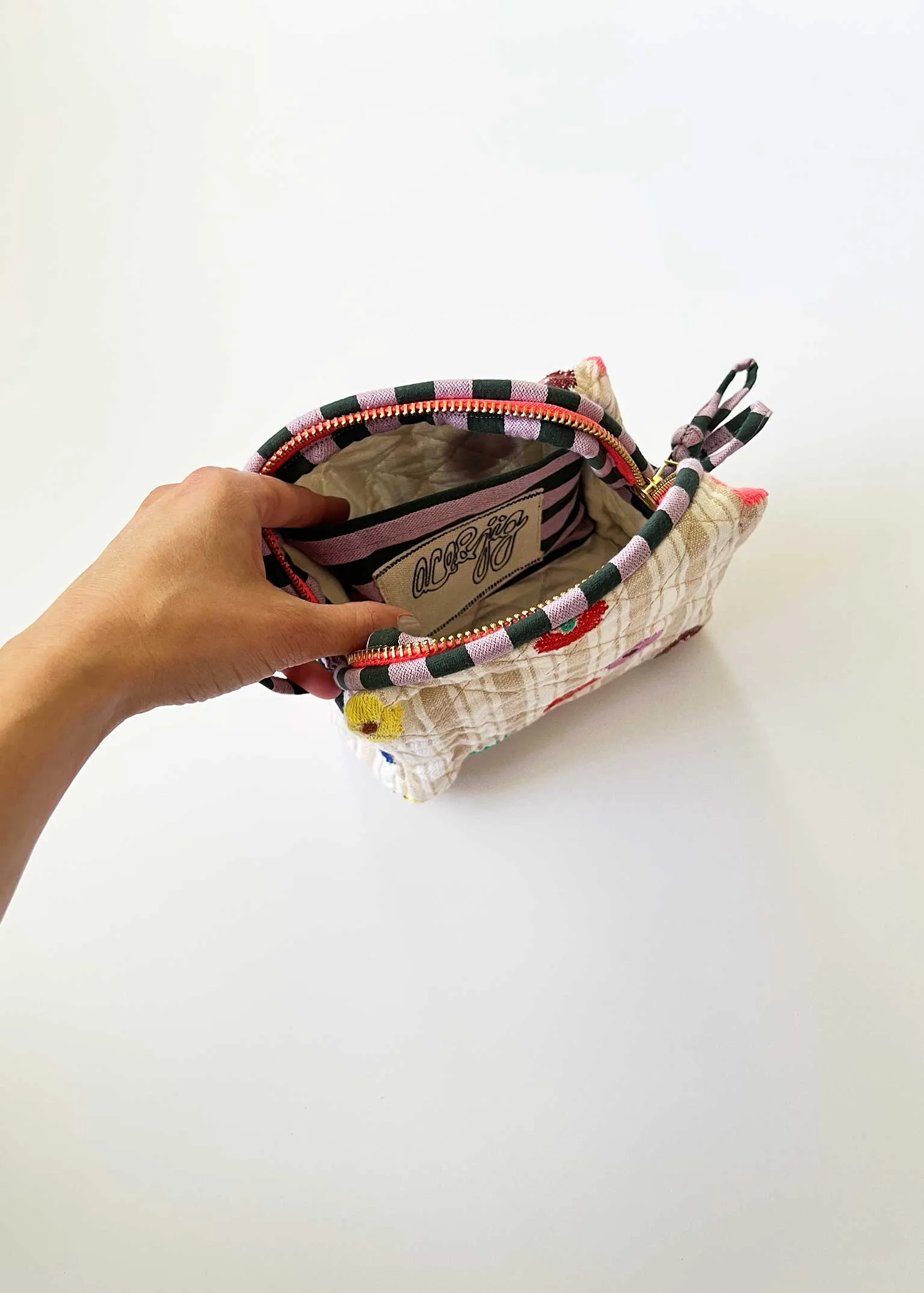 quilted small pouch | spring 26 | fresco sold by Ace & Jig product image thumbnail 3