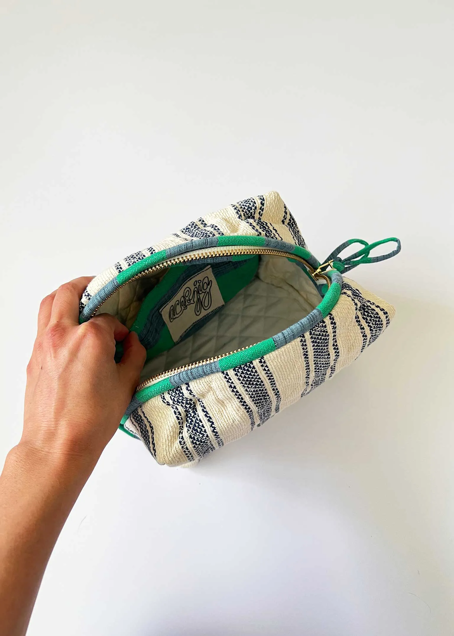 quilted large pouch | spring 26 | weekend sold by Ace & Jig product image thumbnail 3