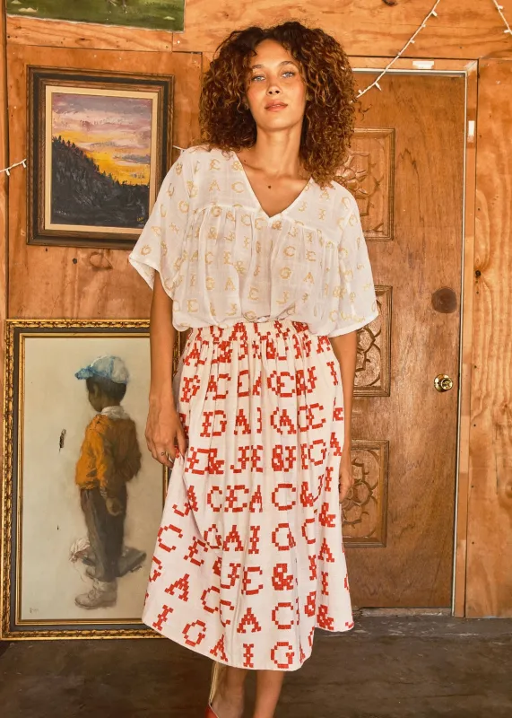 riri skirt | spring 26 | monogram made by Ace & Jig