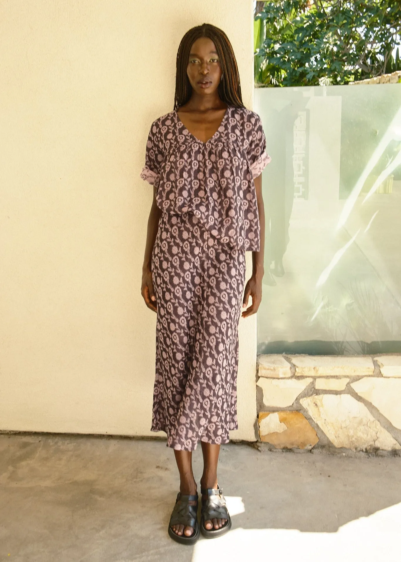 maura top | summer 26 | hydrangea sold by Ace & Jig product image thumbnail 3