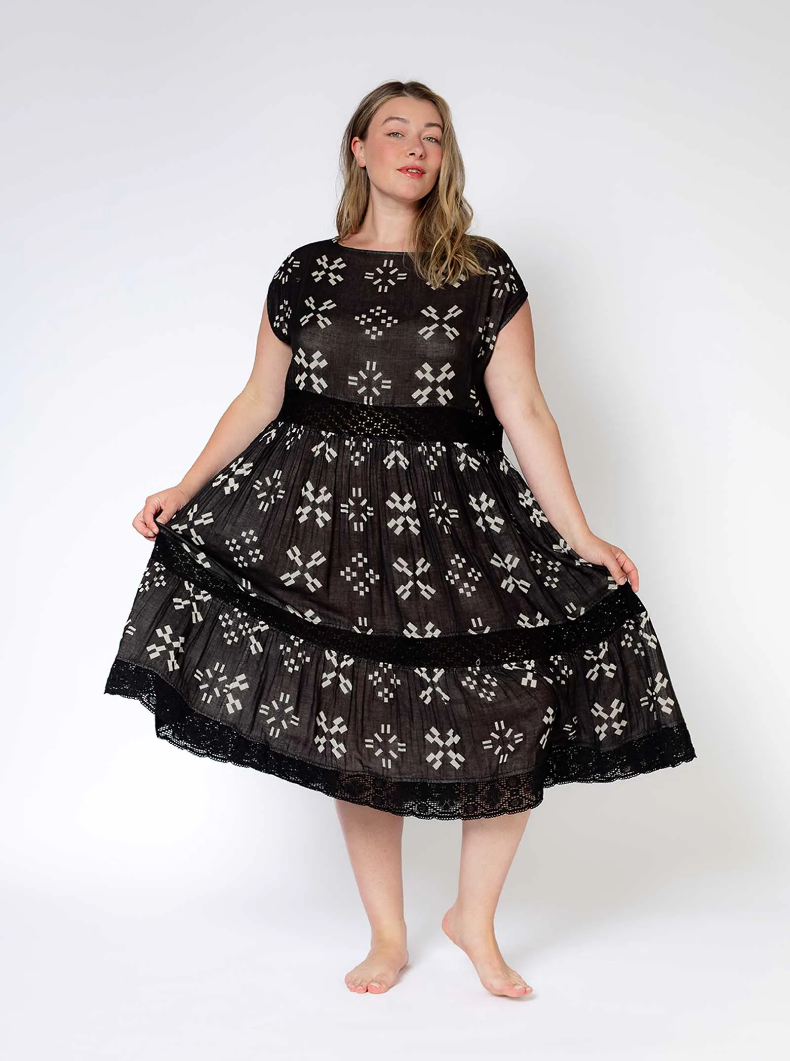 sample sale | crochet float dress cartwheel | XS-2X sold by Ace & Jig product image thumbnail 3