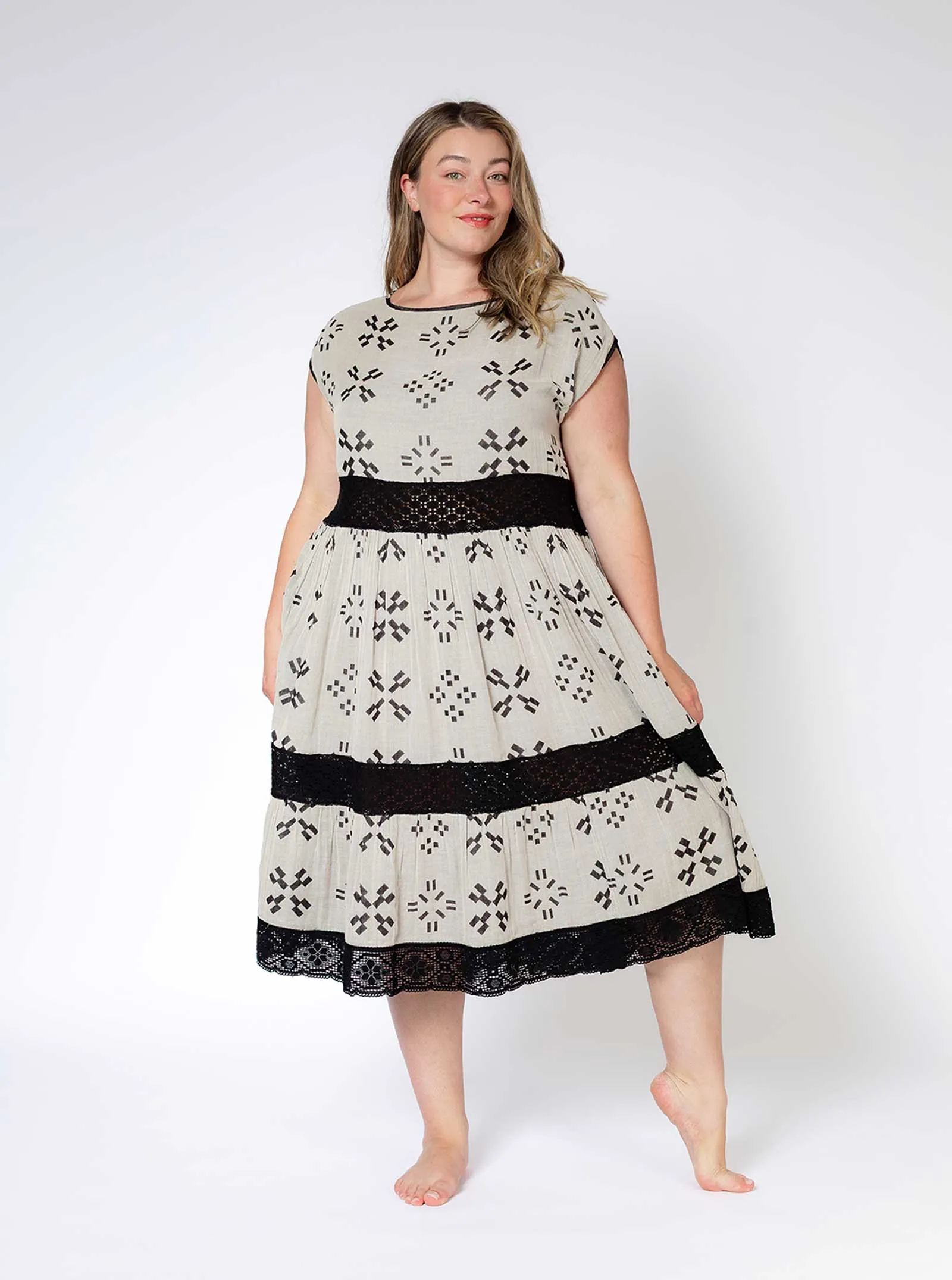 sample sale | crochet float dress cartwheel | XS-2X sold by Ace & Jig product image thumbnail 4