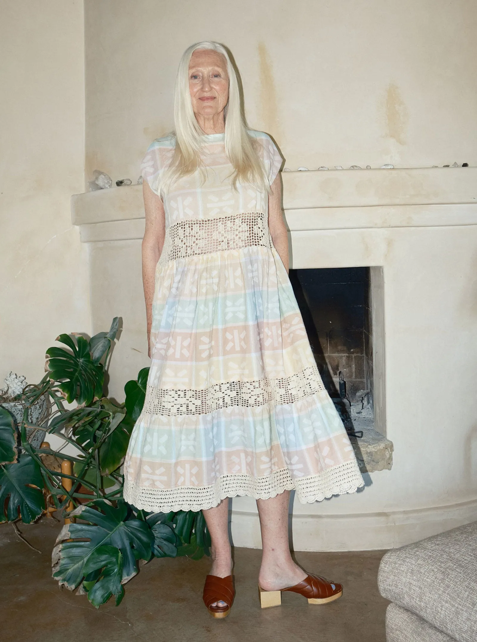 sample sale | crochet float dress meringue | XXS-2X sold by Ace & Jig product image thumbnail 3
