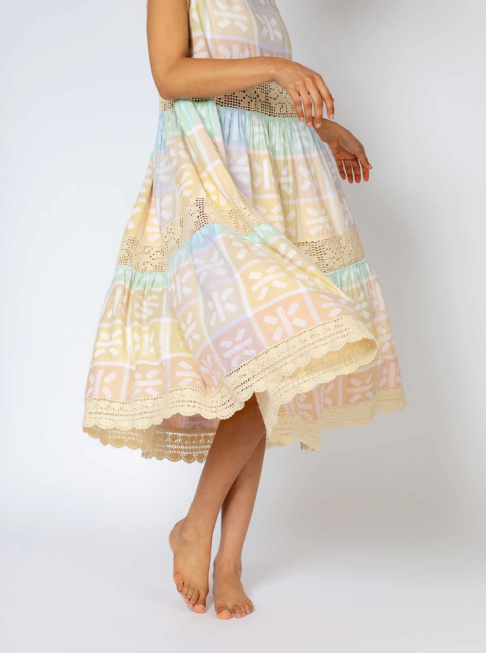 sample sale | crochet float dress meringue | XXS-2X sold by Ace & Jig product image thumbnail 5