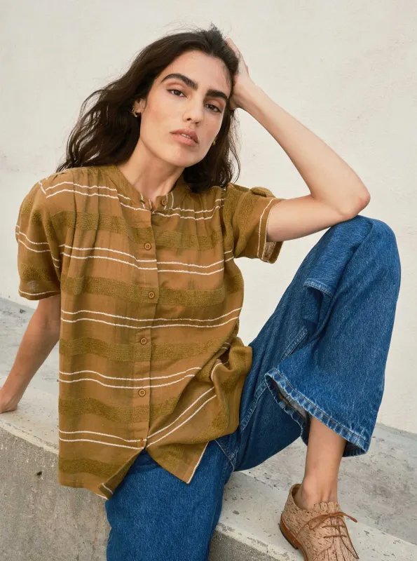 sample sale | gina blouse rattan | 4X made by Ace & Jig