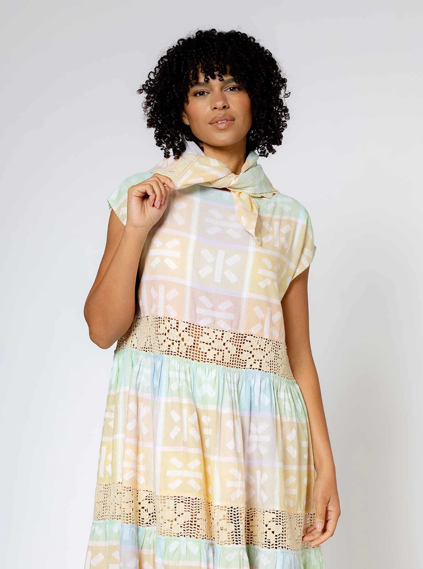 sample sale | crochet bandana meringue sold by Ace & Jig product image thumbnail 5
