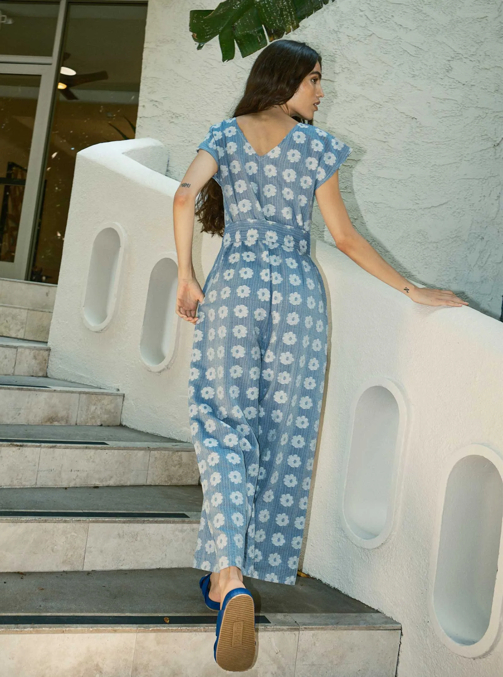sample sale | curran jumpsuit sunprint | 4X sold by Ace & Jig product image thumbnail 4