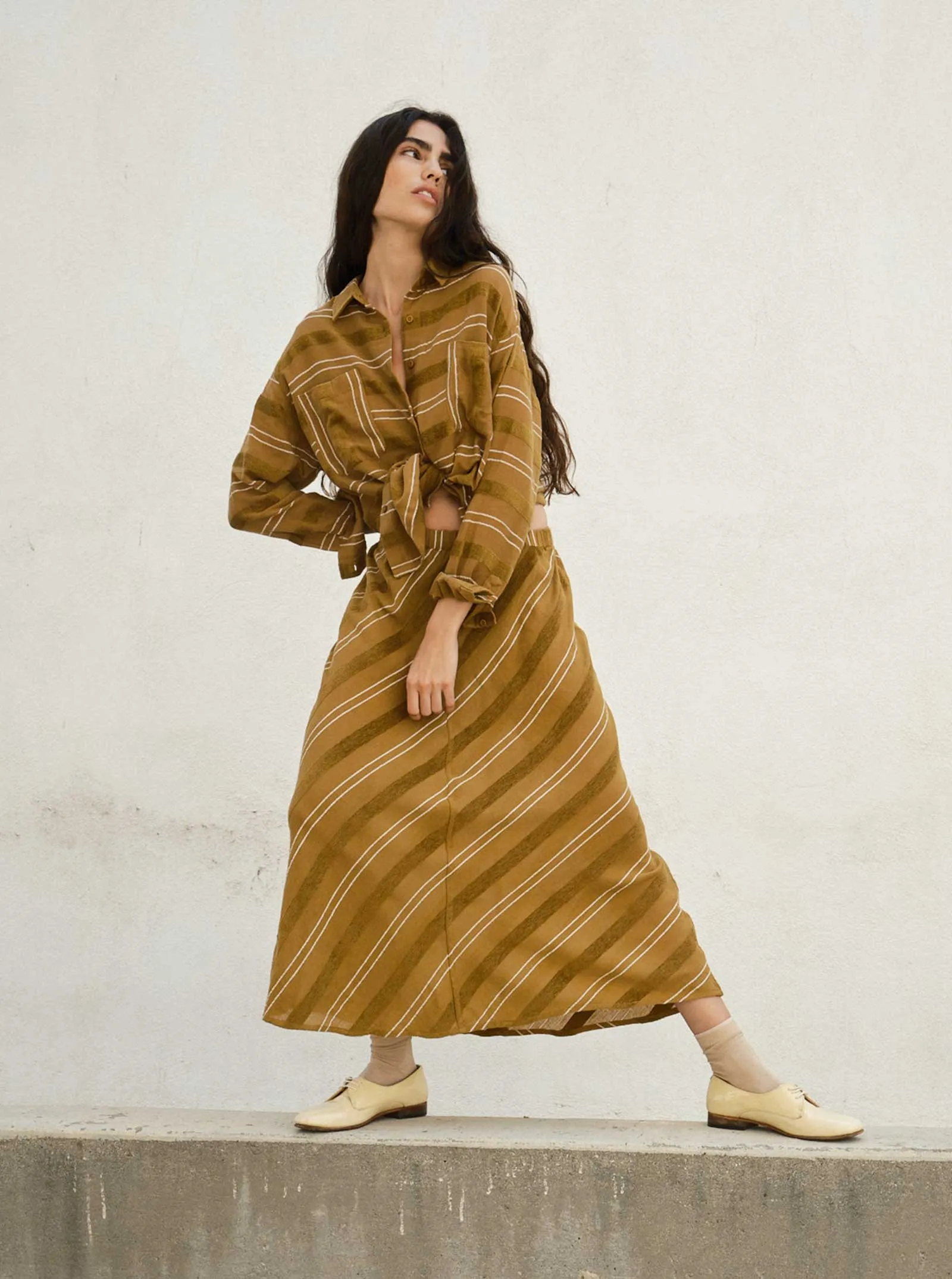 sample sale | tess skirt rattan | XL & 1X sold by Ace & Jig product image thumbnail 3
