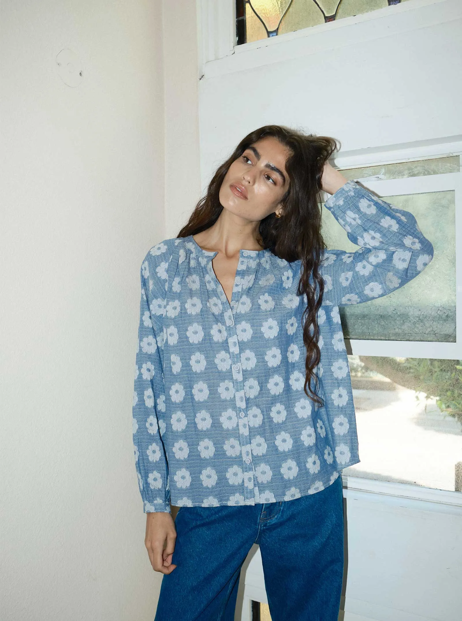 sample sale | daryl blouse sunprint | 4X sold by Ace & Jig product image thumbnail 3