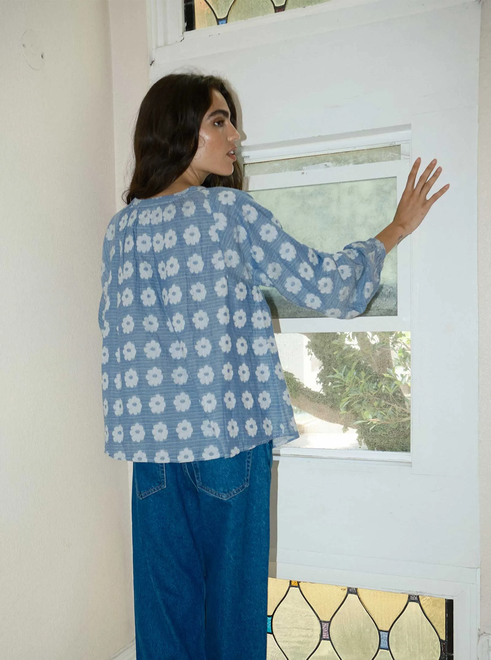 sample sale | daryl blouse sunprint | 4X sold by Ace & Jig product image thumbnail 4