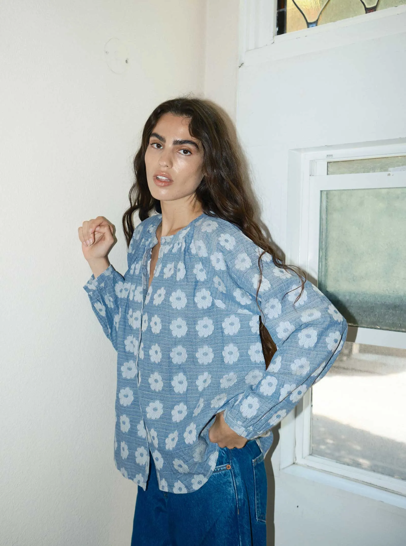 sample sale | daryl blouse sunprint | 4X sold by Ace & Jig